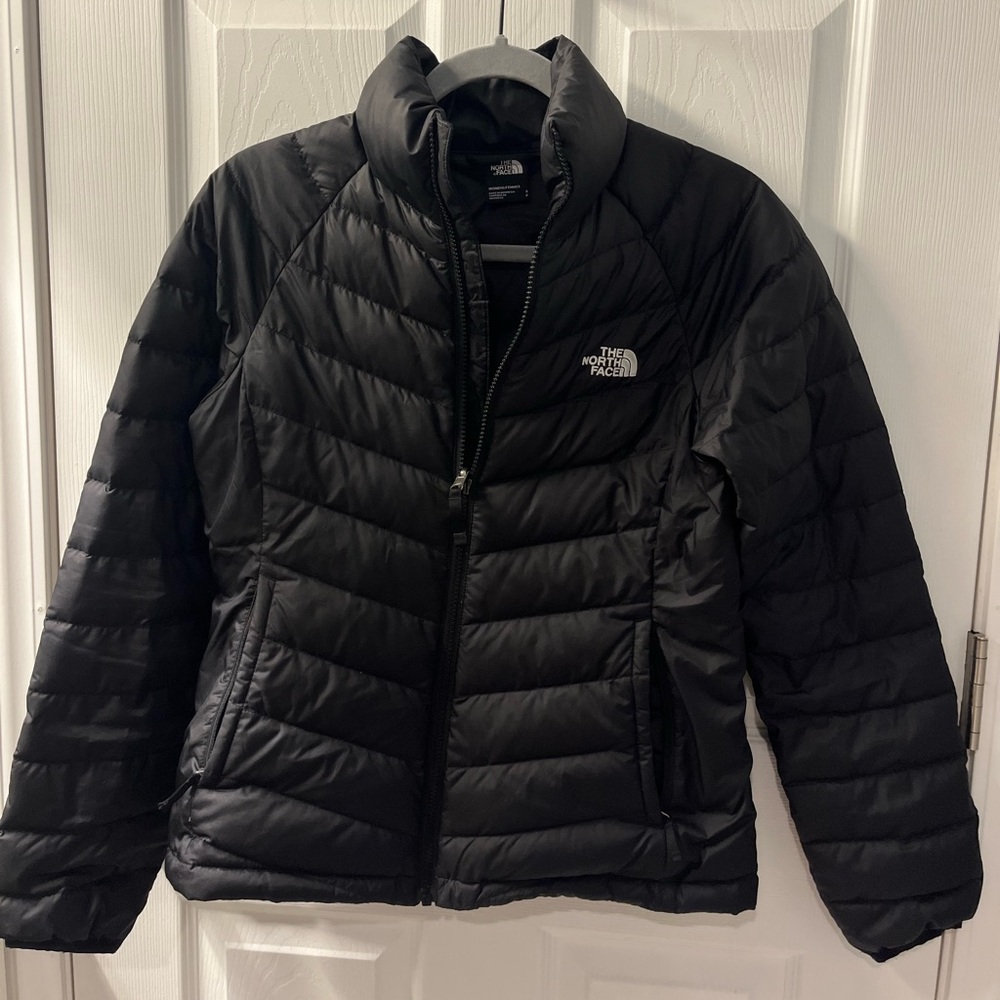The North Face black puffer jacket